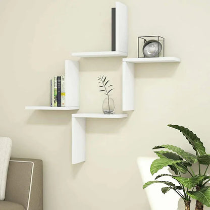 L-Shaped Floating Wall Shelves (Set of 4)