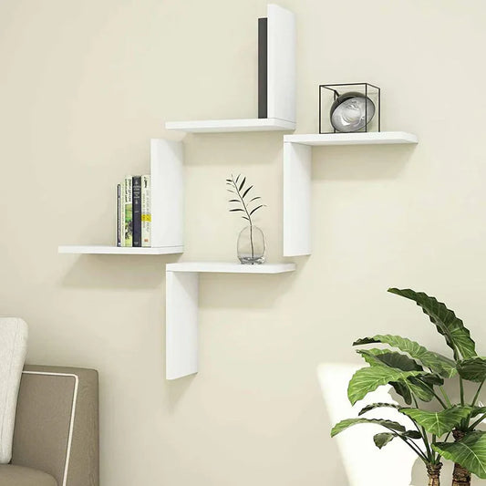 L-Shaped Floating Wall Shelves (Set of 4)