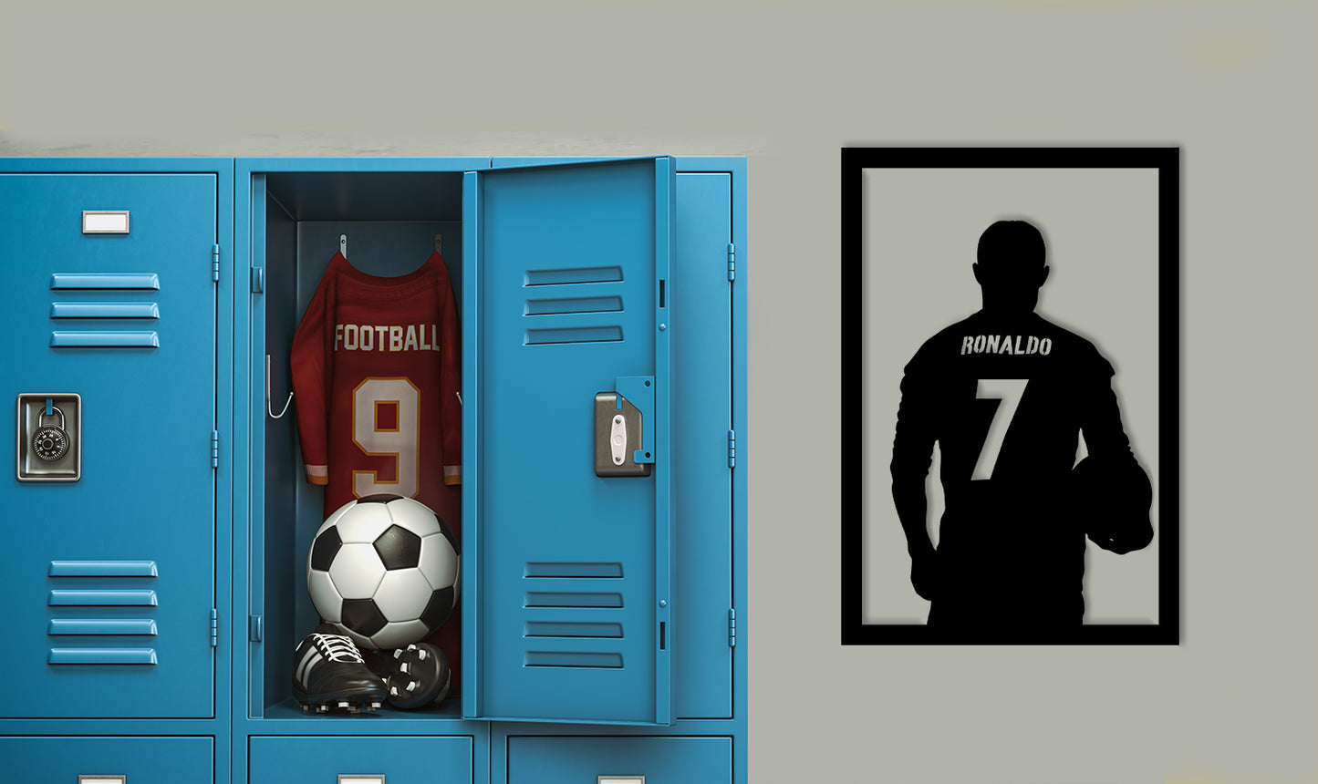 Cristiano Ronaldo – Football Champion – Metal Wall Art