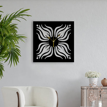 Floral Wall Clock – Metal Wall Clock – Home Decor Pakistan